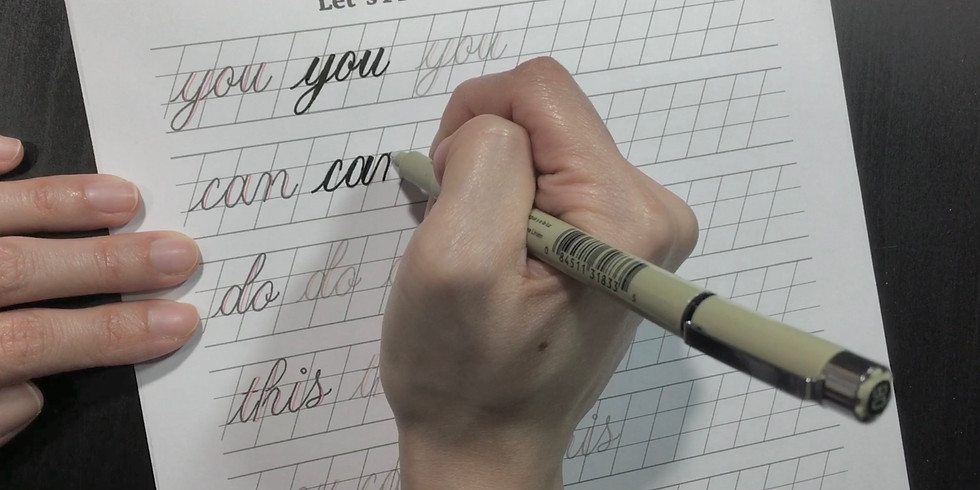 Faux Calligraphy 101 @ Home