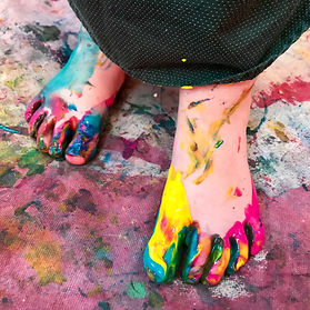 painted feet