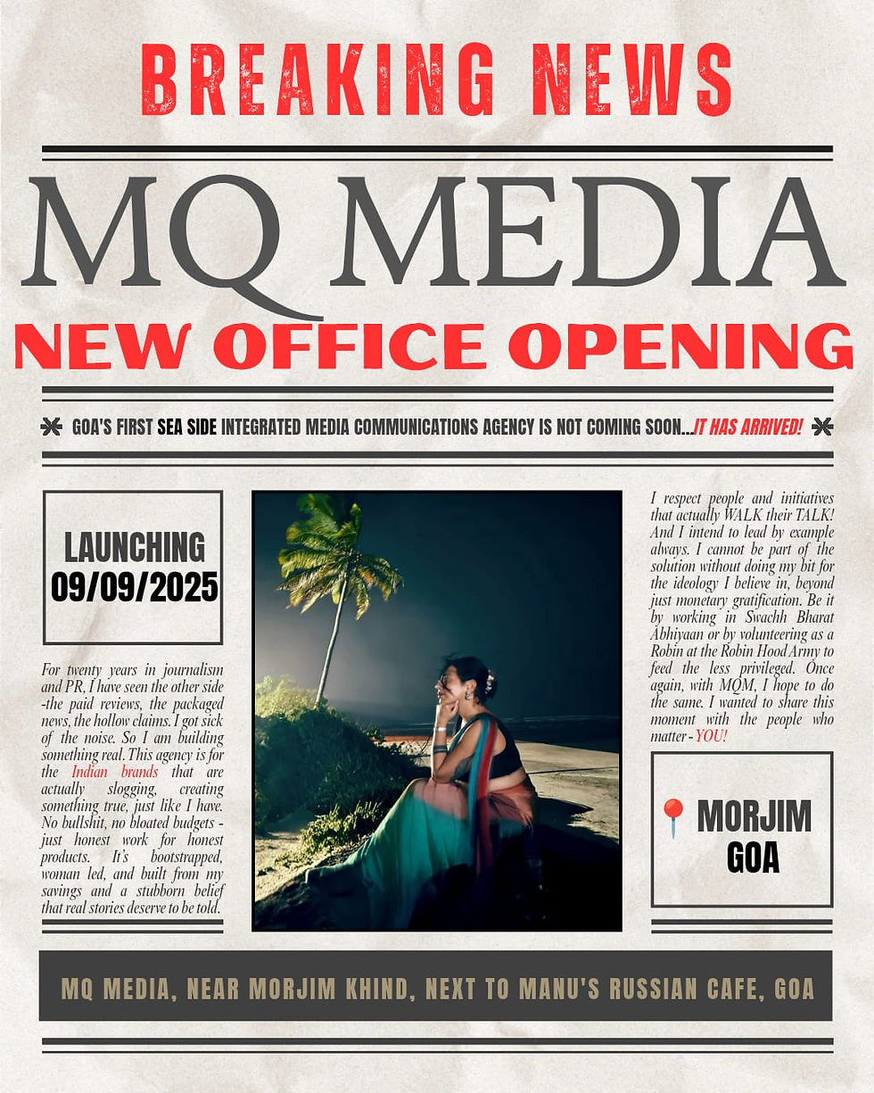 GOA-BASED INDUSTRY VETERAN MISBAH QUADRI LAUNCHES MQ MEDIA, A SEASIDE MEDIA AGENCY BUILT ON AUTHENTICITY