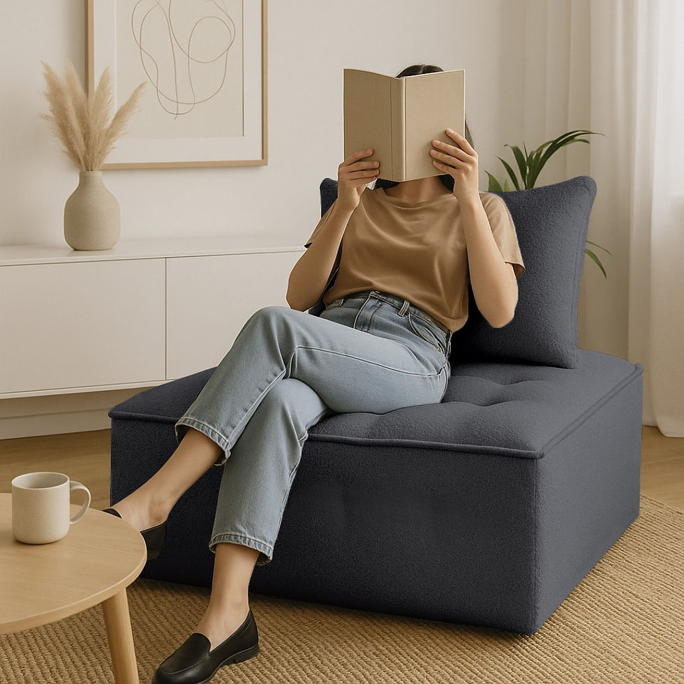 Thumbnail: Bouclé Bliss Reading Chair