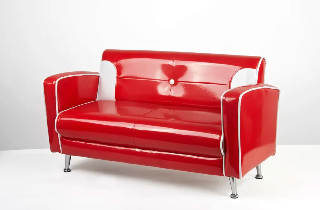 Retro Kids Couch - Red