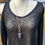 Amethyst Hematite Purple Dream CosmosGlow in the Dark Prism Pendant