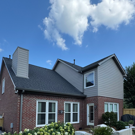 Siding and shutters replaced.