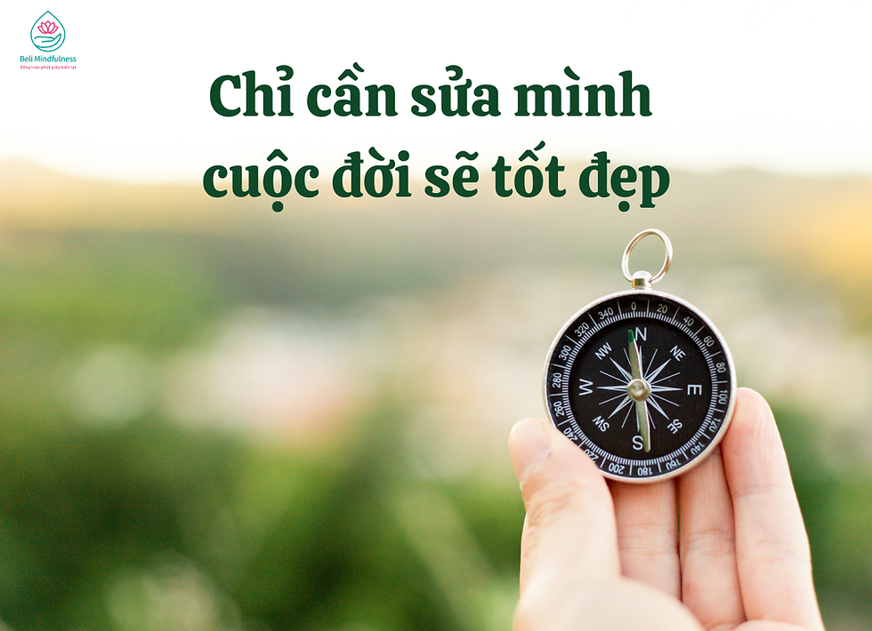 Chỉ cần sửa mình thôi, cuộc đời sẽ tốt đẹp