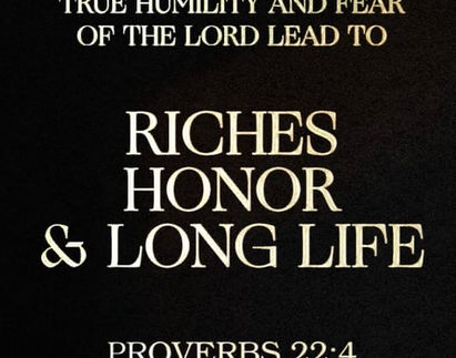WORD 4 THE DAY: HUMBLED #PROVERBS 22:4