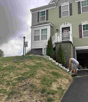 A home in Pittsburgh in need of a railing for the steps