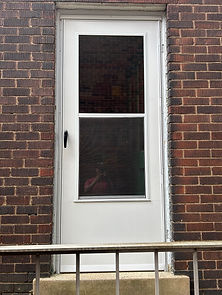 A new storm door replaced by Pittsburgh Home Improvement
