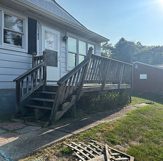 old deck that needs replaced