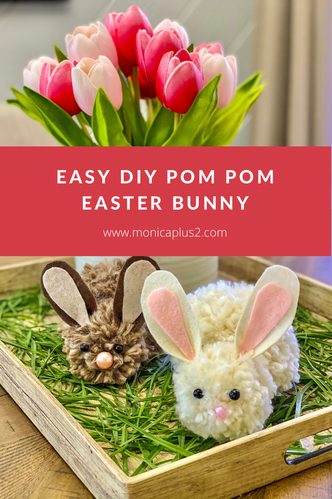 Easy DIY Pom Pom Easter Bunny