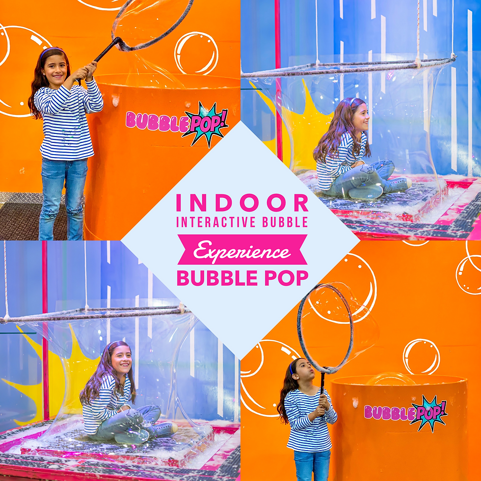 Unique Indoor Interactive Bubble Experience