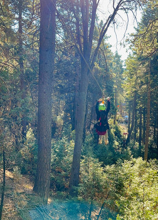Ziplining in Lake Arrowhead