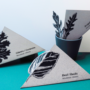 Organic Seeds Package  PLATINUM WINNER GRANDS PRIX DU DESIGN