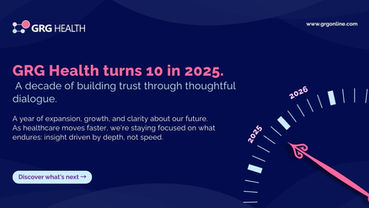 A Decade of Building Trust Through Conversation, GRG Health in 2025 and Beyond