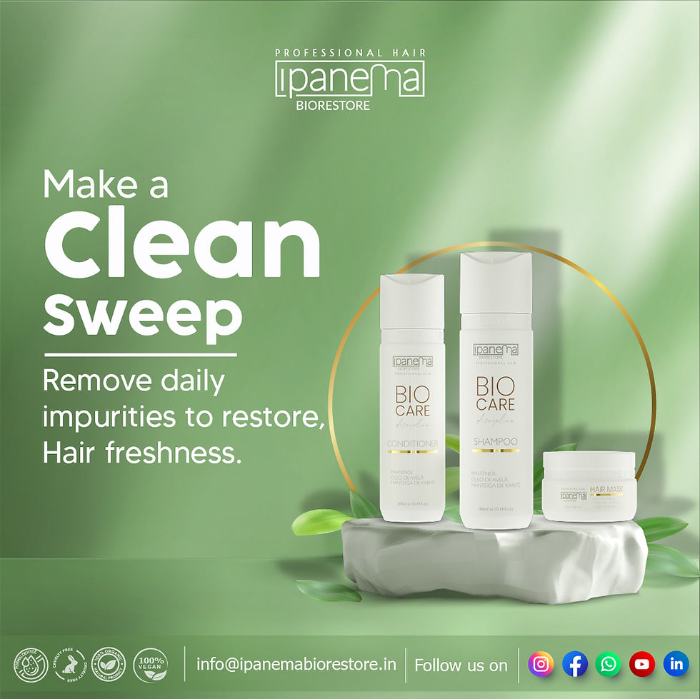 Refresh your hair with Ipanema Biorestore’s Bio Care range. Gently remove daily impurities and restore natural freshness, strength, and shine with our professional, 100% vegan formulations.
