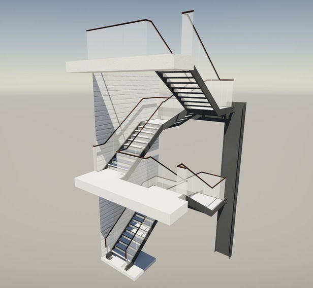 glass balustrade handrails staircase design detailing architectural metalwork