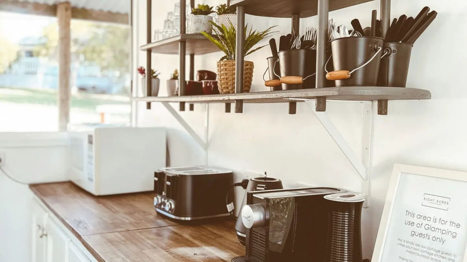 Glamping kitchen