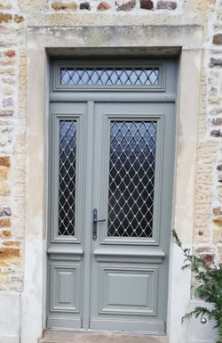 Porte d'entrée en chêne