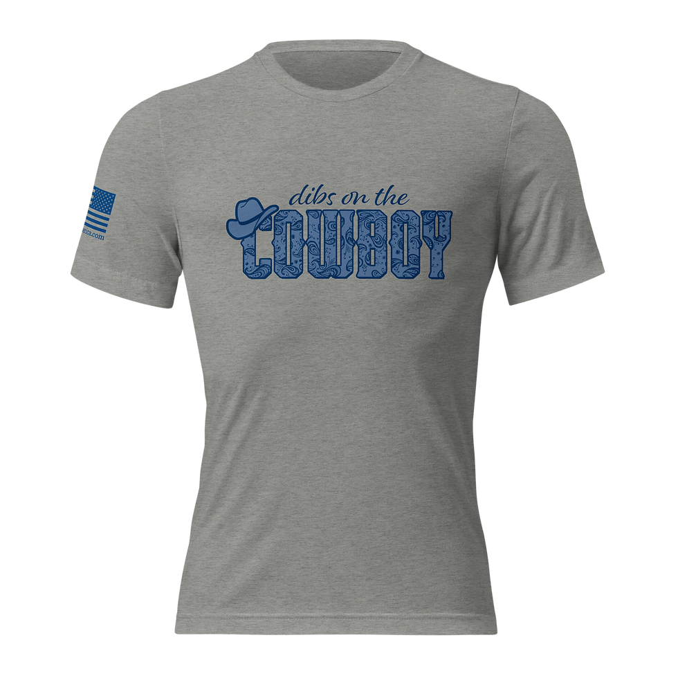 Thumbnail: Dibs on the Cowboy Tri-Blend Short Sleeve Tee Shirt