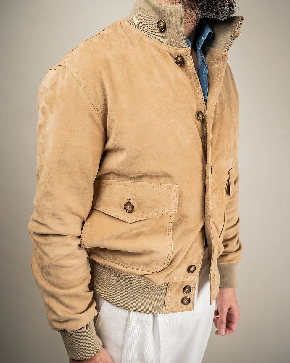 Miniatura: Giacca bomber in renna first version