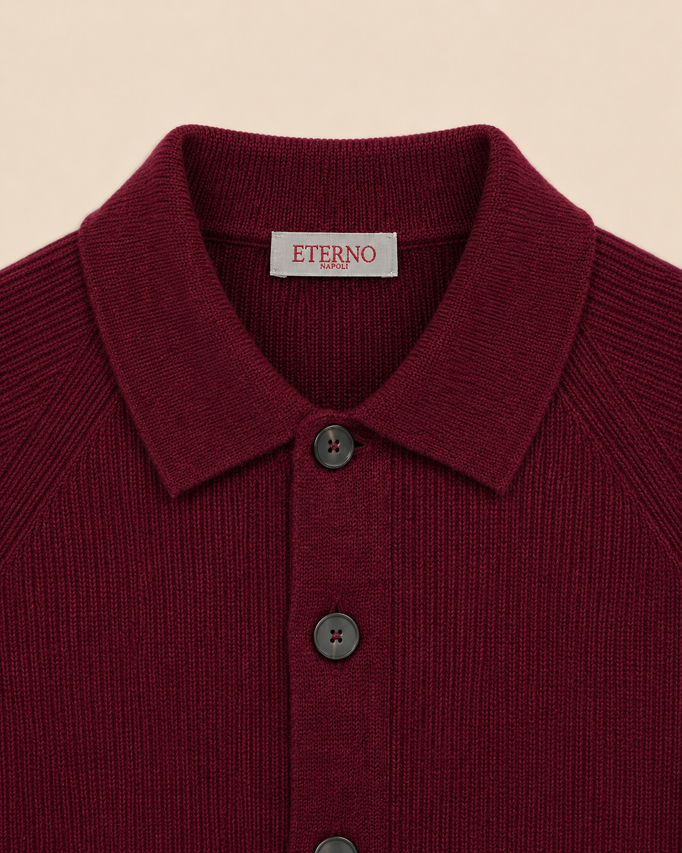Thumbnail: Cashmere blend knit shirt