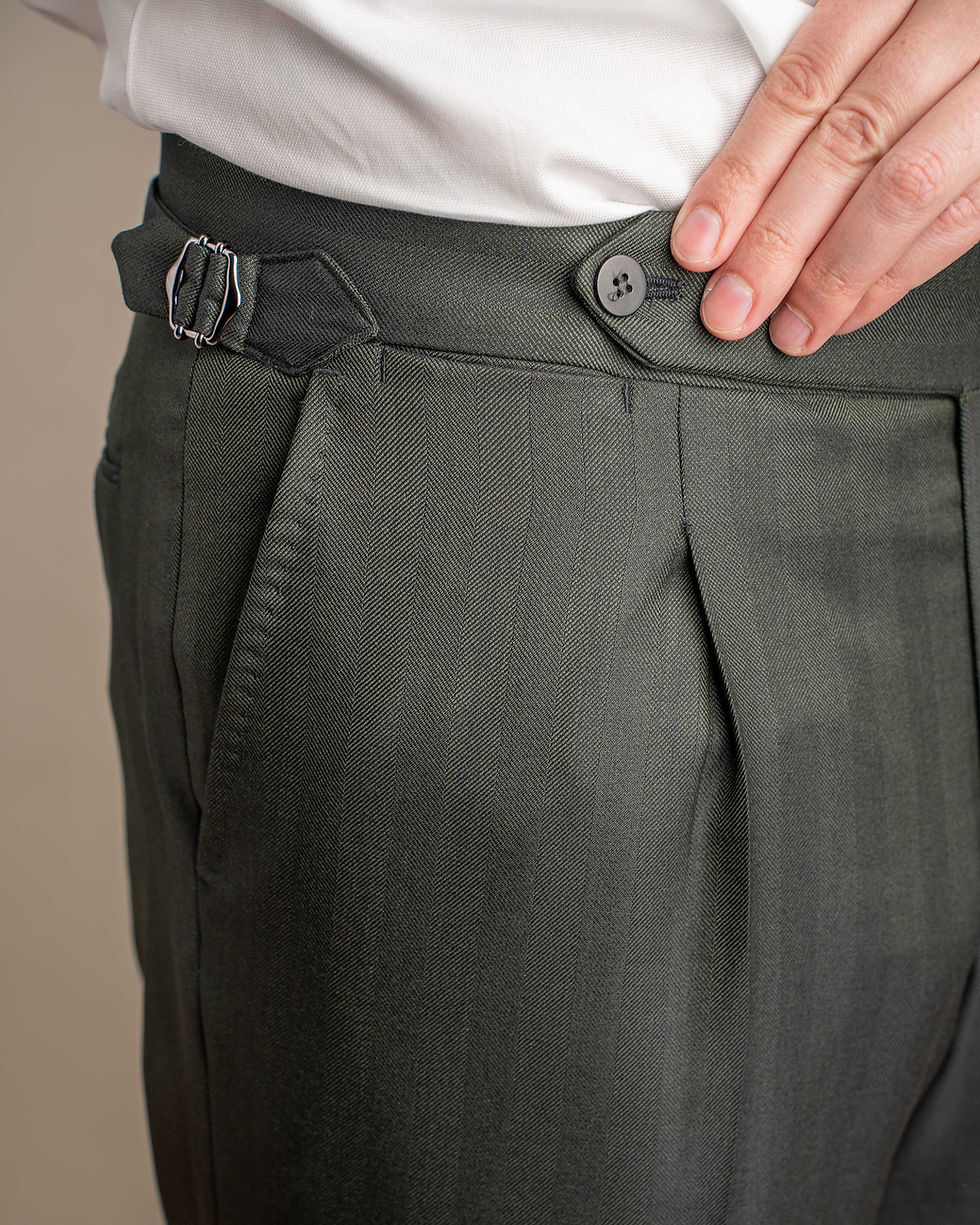 Miniatura: Pantaloni herringbone