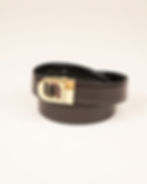 Thumbnail: Vintage reversible belt with oval buckle