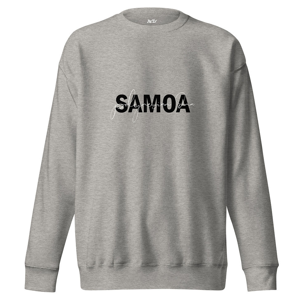 Thumbnail: Samoa USO sweatshirt in carbon grey front view 2