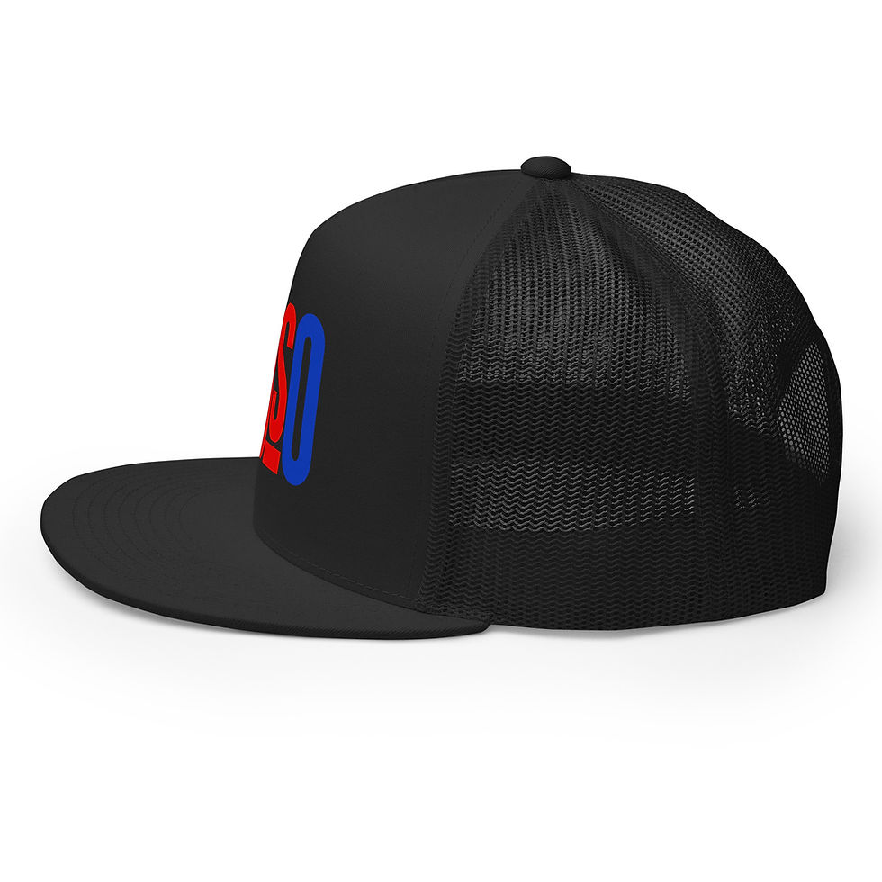 Thumbnail: USO Cap in black left side view 2
