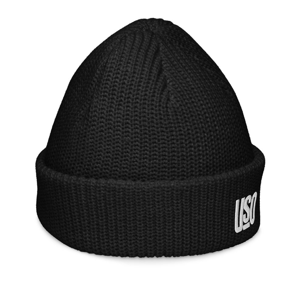 Thumbnail: Black fisherman beanie 7