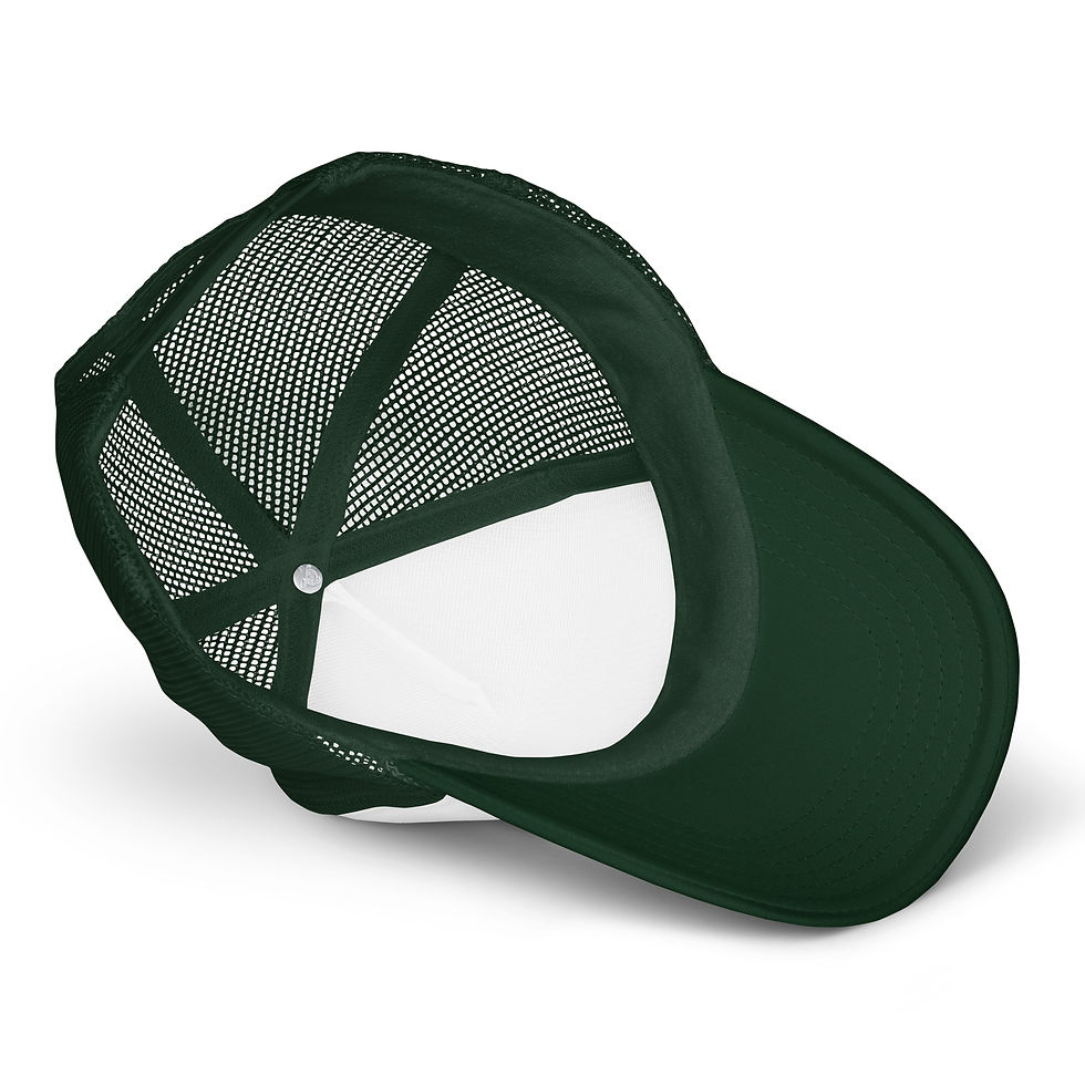 Thumbnail: Ar.Ti foam trucker in dark green/white/dark green inside view 1