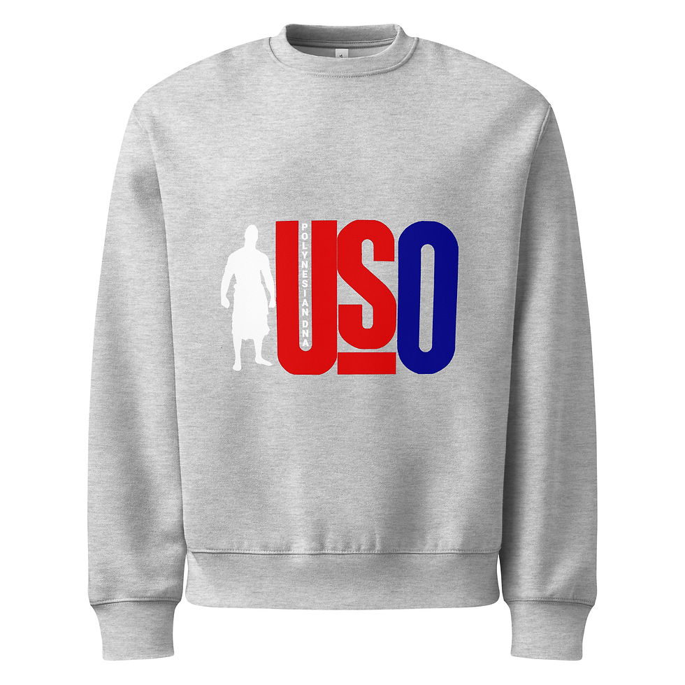 Oversized Heavyweight Sweatshirt in athletic heather ghost front view