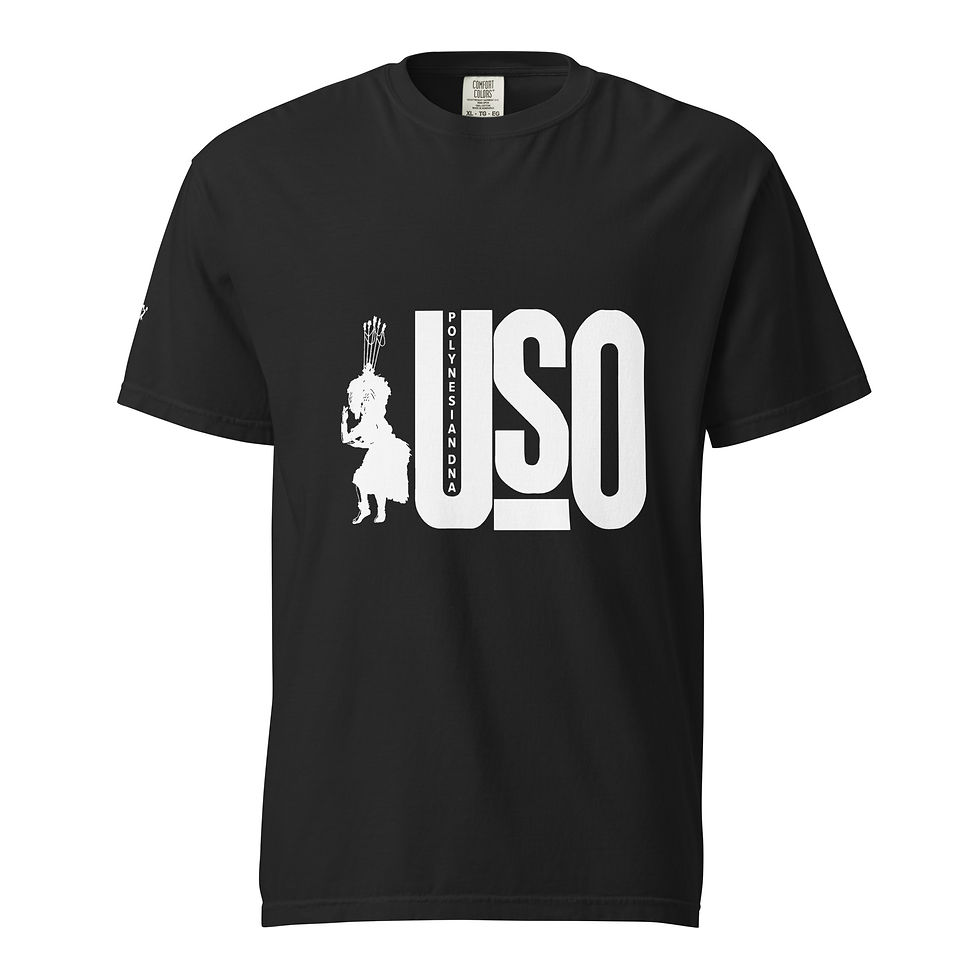 Thumbnail: USO Heavyweight T in black flat front view