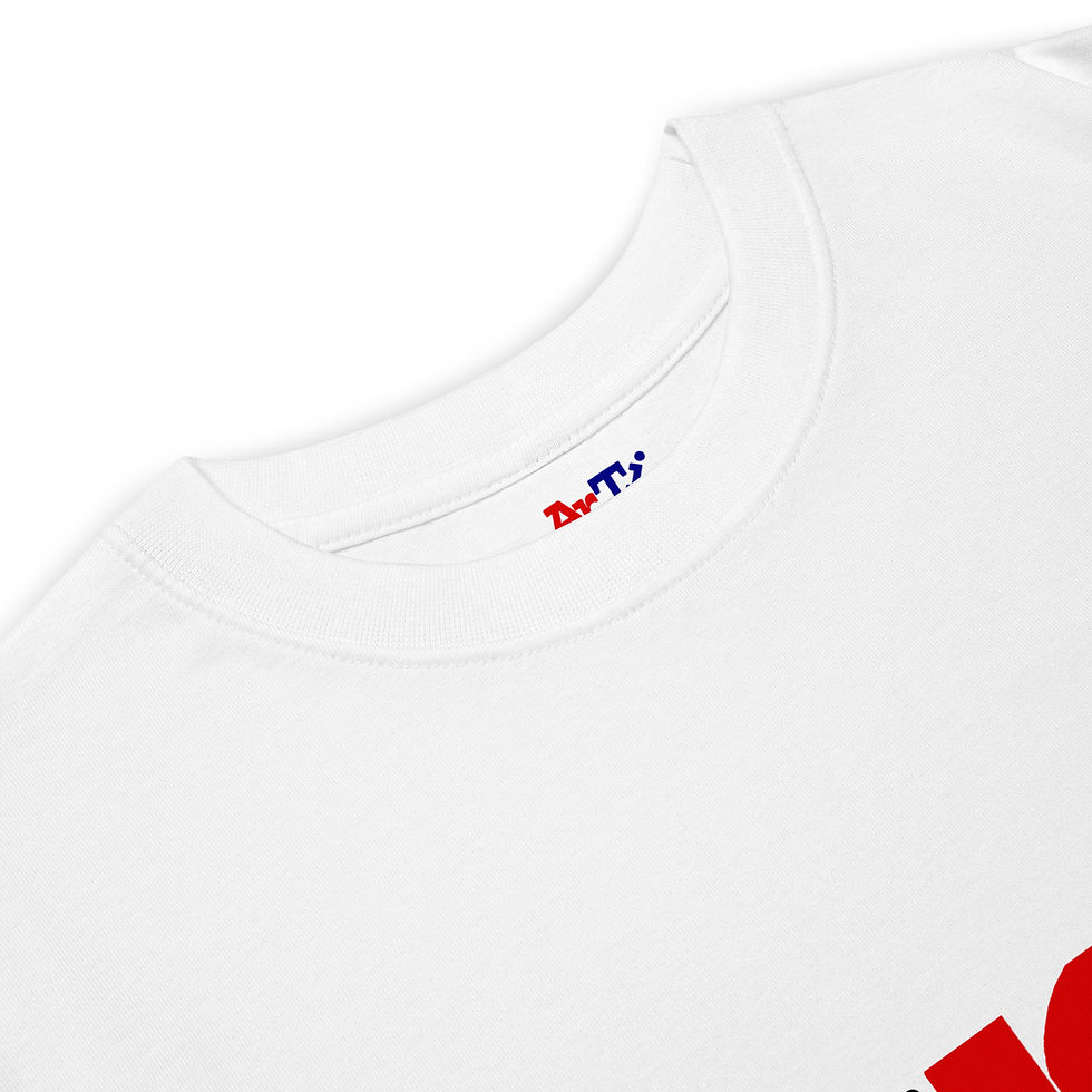 Thumbnail: 685 USO tee in white close-up neckline and inside label