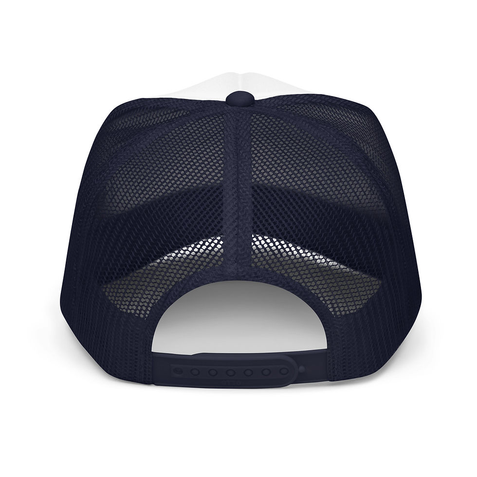 Thumbnail: PDNA Trucker Cap in navy/white/navy back view