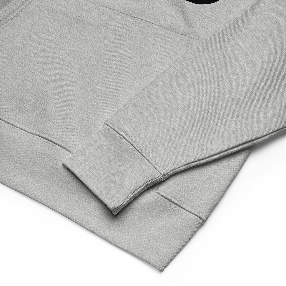 Thumbnail: Streetweight Hoodie in heather grey flat close-up cuff and waistband