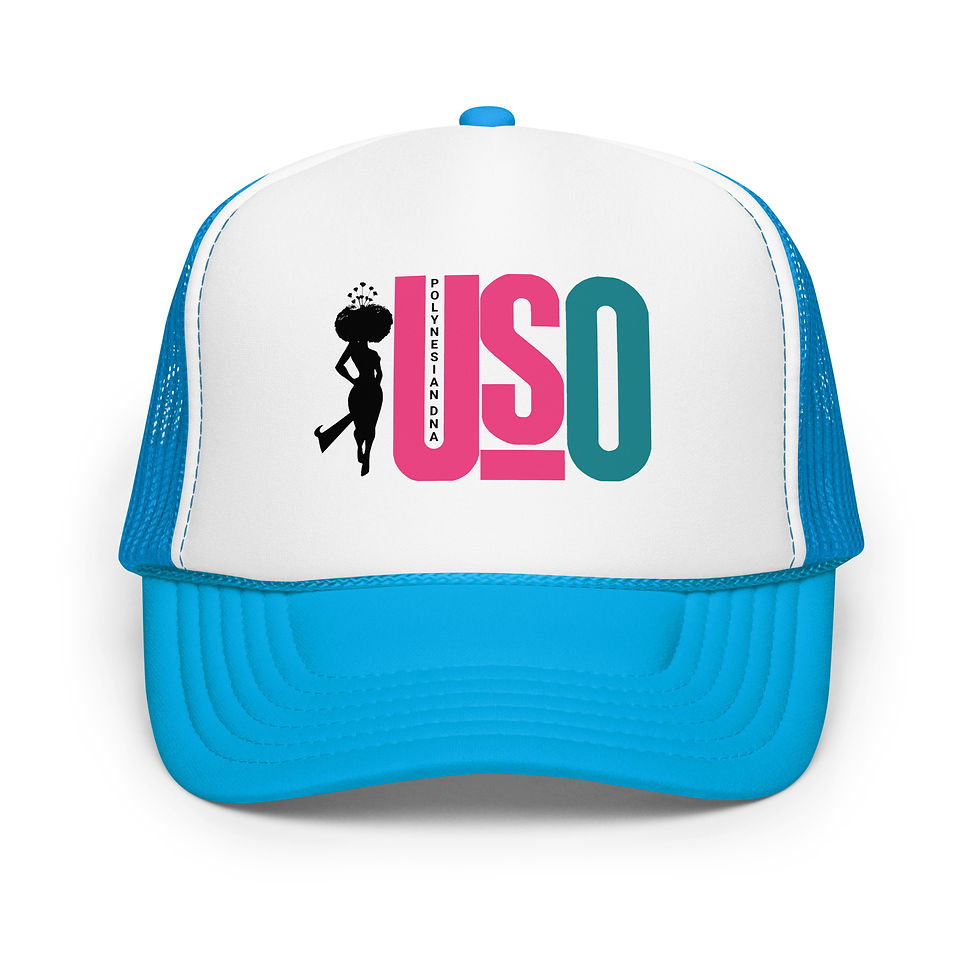 Thumbnail: PDNA Trucker Cap in blue/white/blue front view