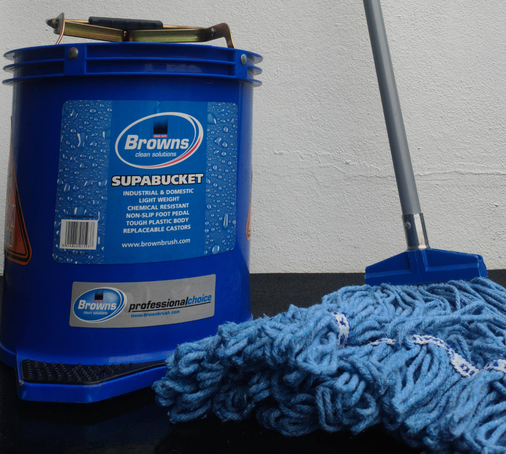 16L Blue Floor Mop Kit