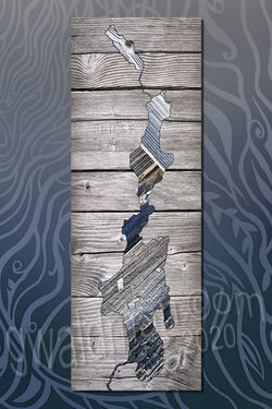 Priest Lake Map-Dock with border