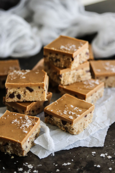 cookie dough bars, vegan dessert, dessert recipe