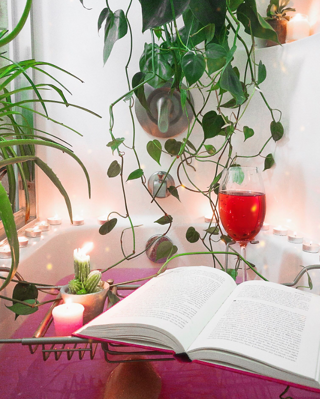 bathroom decor, indoor plants
