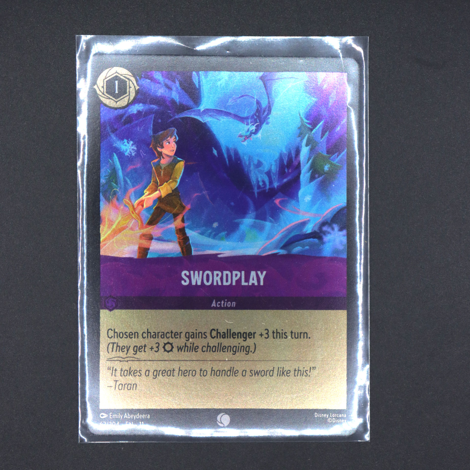 Disney Lorcana WinterspellSword Play - Action | Uncommon 63/204