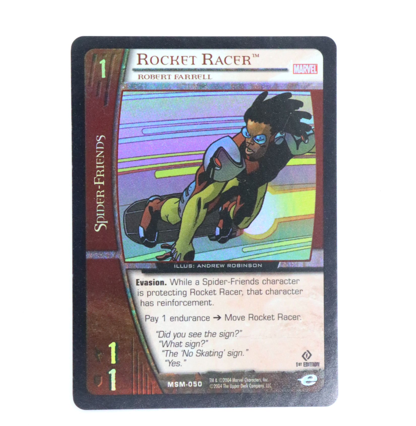 Marvel Vs System - Rocket Racer MSM-050 Foil TCG