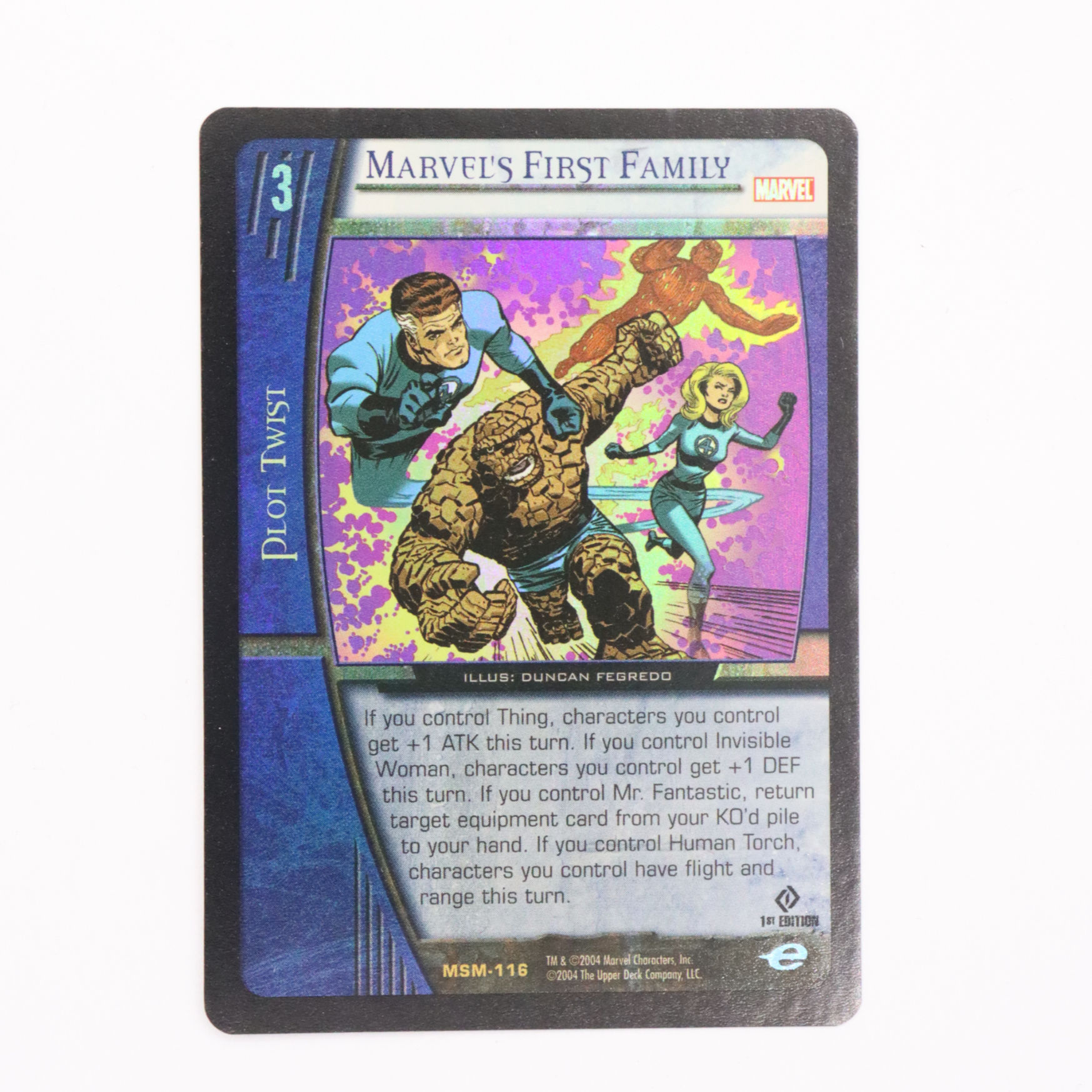 Marvel Vs System - Marvel's First Family MSM-116 Foil TCG