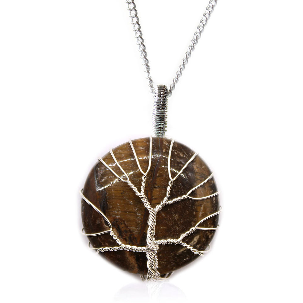 Thumbnail: Tree of Life Gemstone Necklace