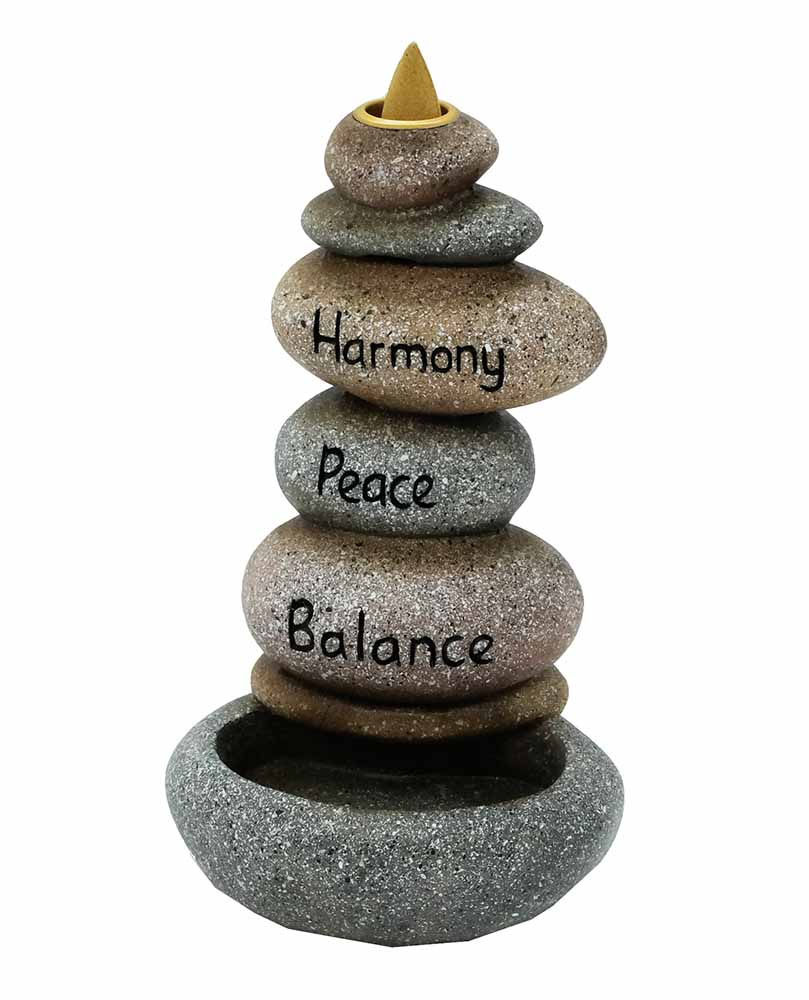 Stone Pile Harmony Peace Balance Backflow burner