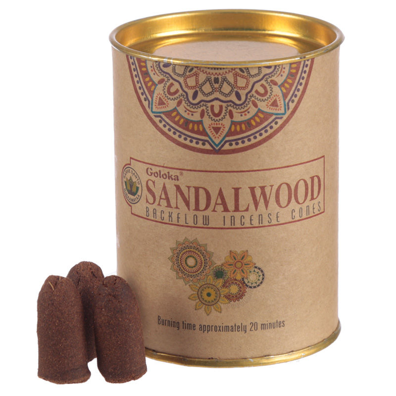 6 x Backflow Incense Cones - Sandalwood