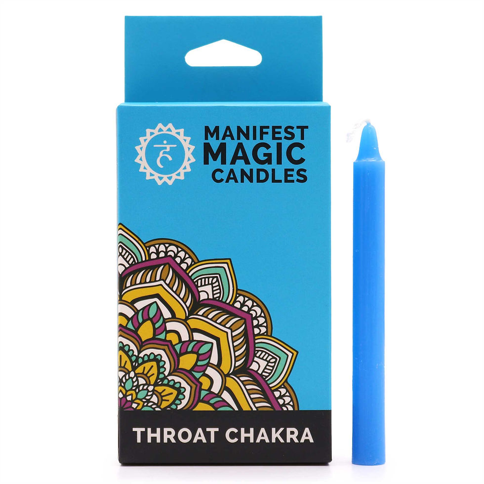 Throat Chakra  Manifestation Candles