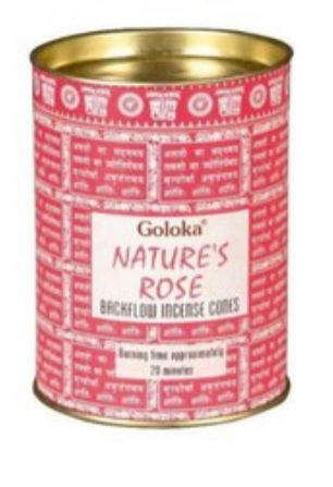 Natures Rose Backflow Incense Cones