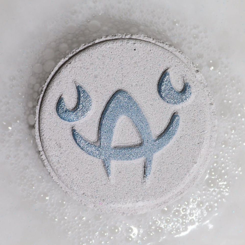 Set of Zodiac Bath Fizzers with Horoscope - Cancer
