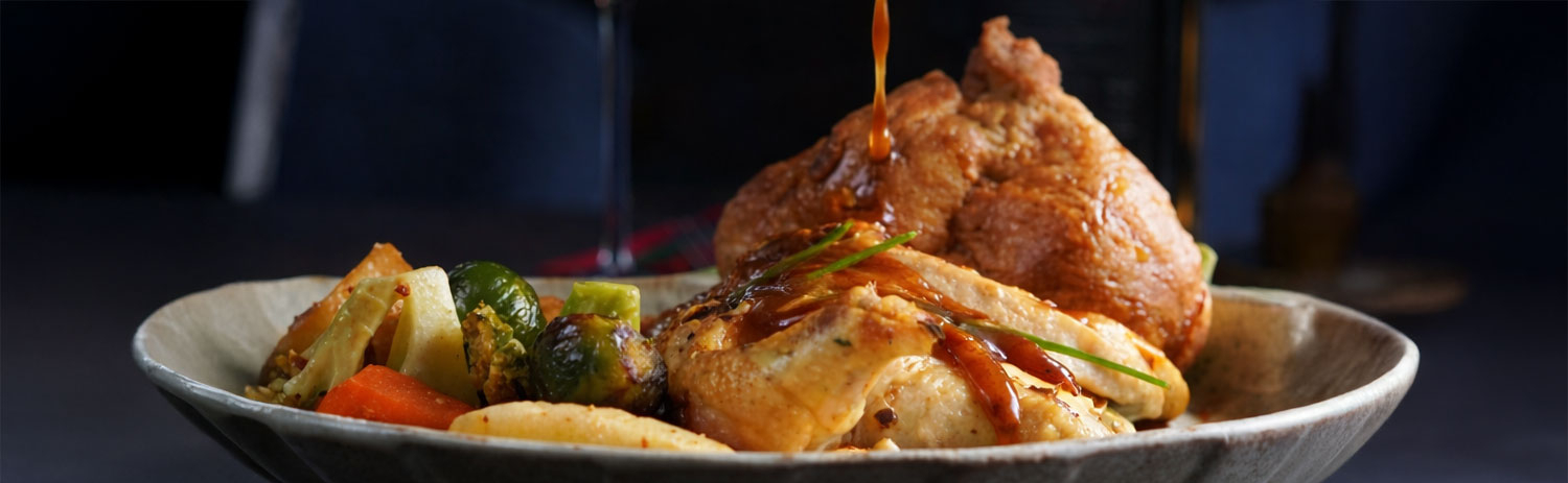 Arranged Food and Objects